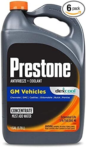 Prestone Dex-Cool Antifreeze Coolant Concentrate, 1 Gallon