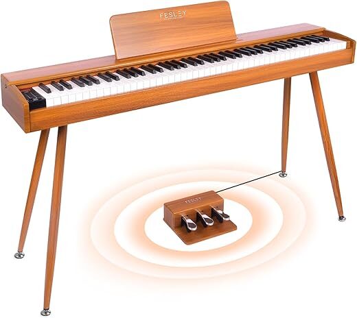 Fesley Digital Piano 88 Key Weighted Keyboard