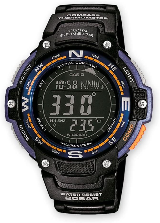 Casio Digital Watch With Compass, 200M WR