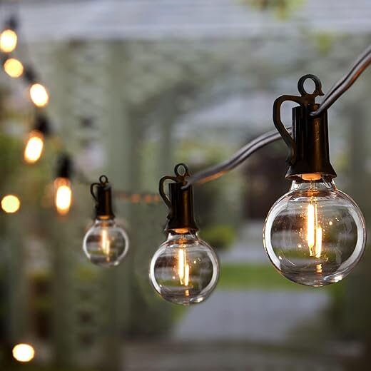 Brightown Dimmable LED Patio String Lights, 50 ft