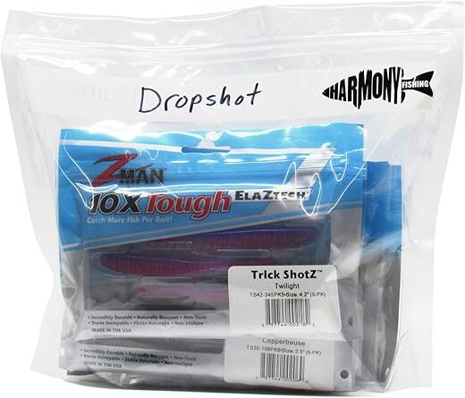 Harmony Fishing Company Durable Clear Fishing Bait Storage Bags