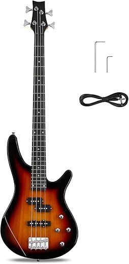 Ktaxon Electric Bass Guitar Beginner Kit (Sunset)