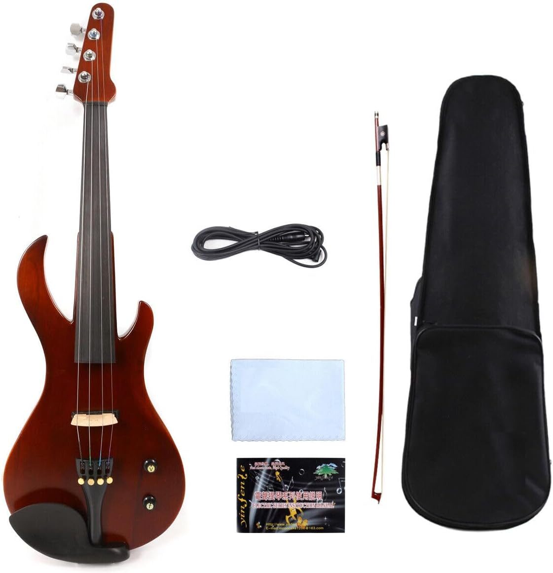Generic Electric Violin 4/4 Full Size Solid Wood