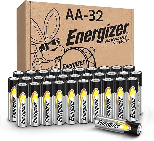 Energizer AA Alkaline Batteries, 32-Pack