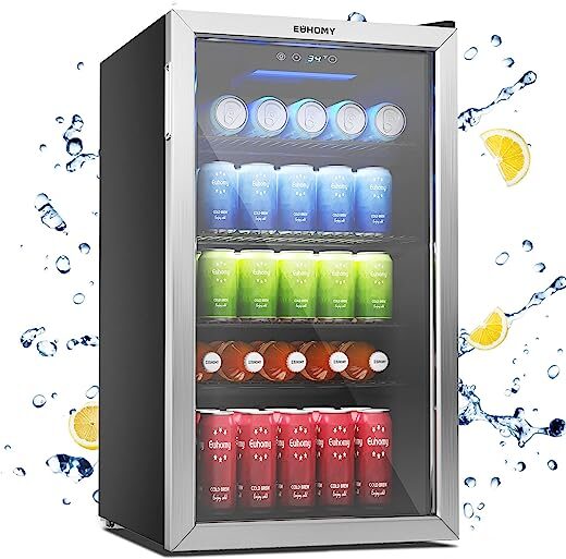 Euhomy Beverage Refrigerator And Cooler ZB21 Beverage Cooler