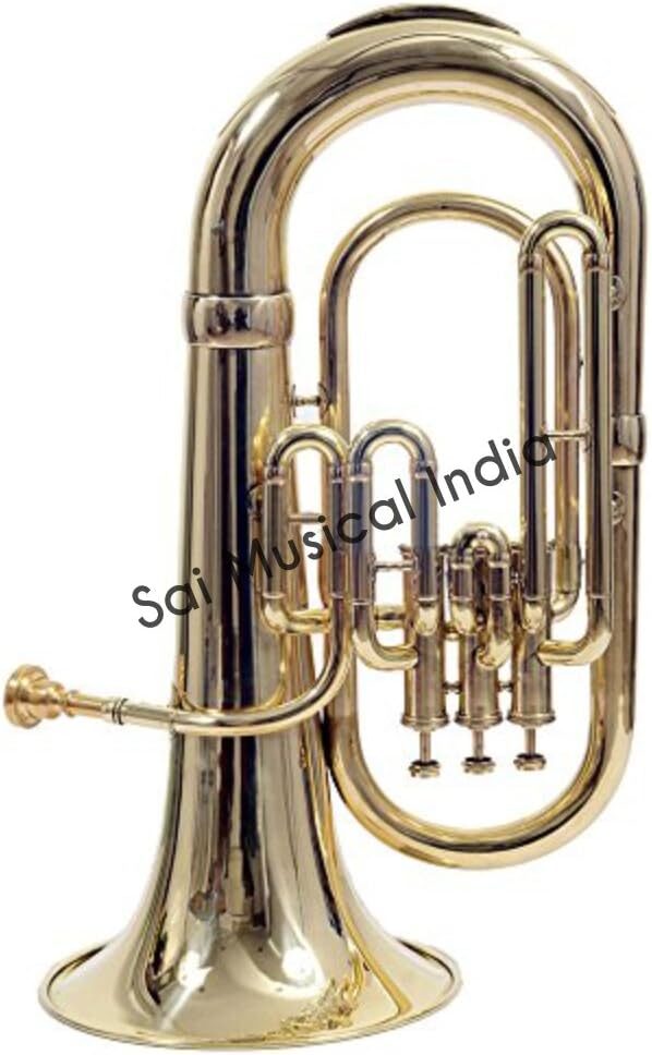 Queen Brass Euphonium 3 Valves Shinning Brass Bb