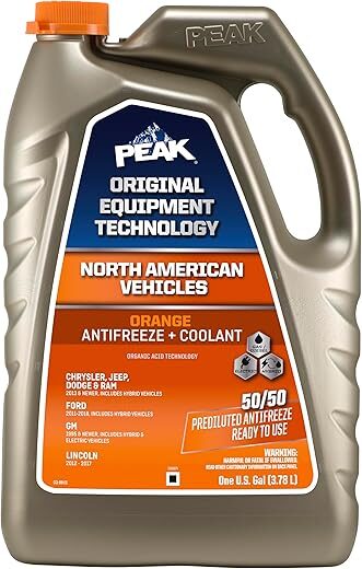 PEAK Extended Life Orange 50/50 Antifreeze/Coolant, 1 Gal