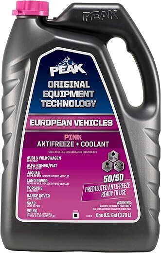 PEAK Extended Life Pink 50/50 Antifreeze/Coolant