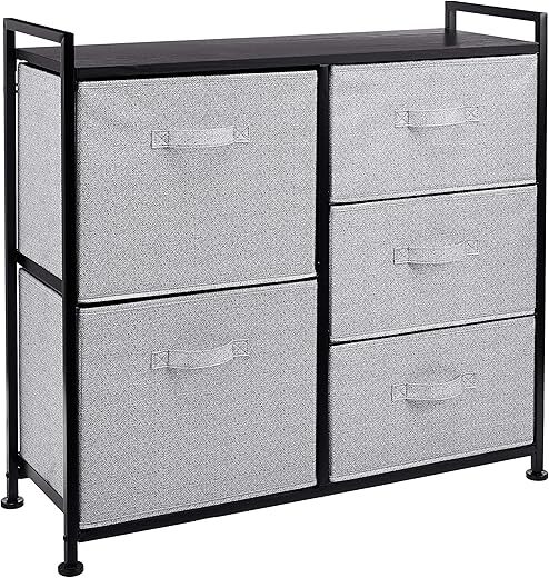 Amazon Basics Fabric 5-Drawer Closet Storage Organizer