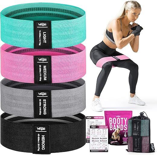 Vergali Fabric Resistance Bands for Exercise Workout