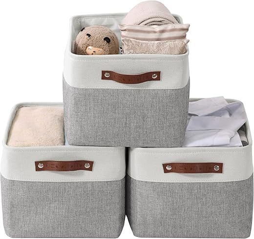 DECOMOMO Fabric Storage Baskets for Shelves