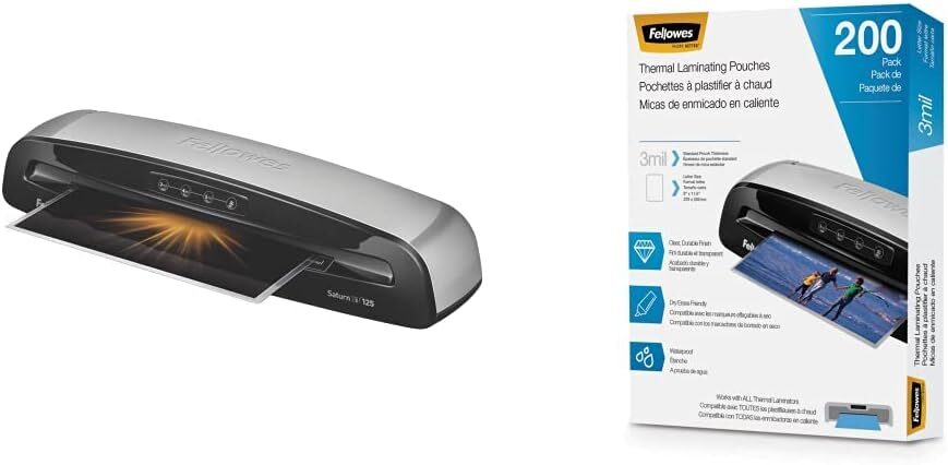 Fellowes Saturn3i 125 Laminator with Pouches