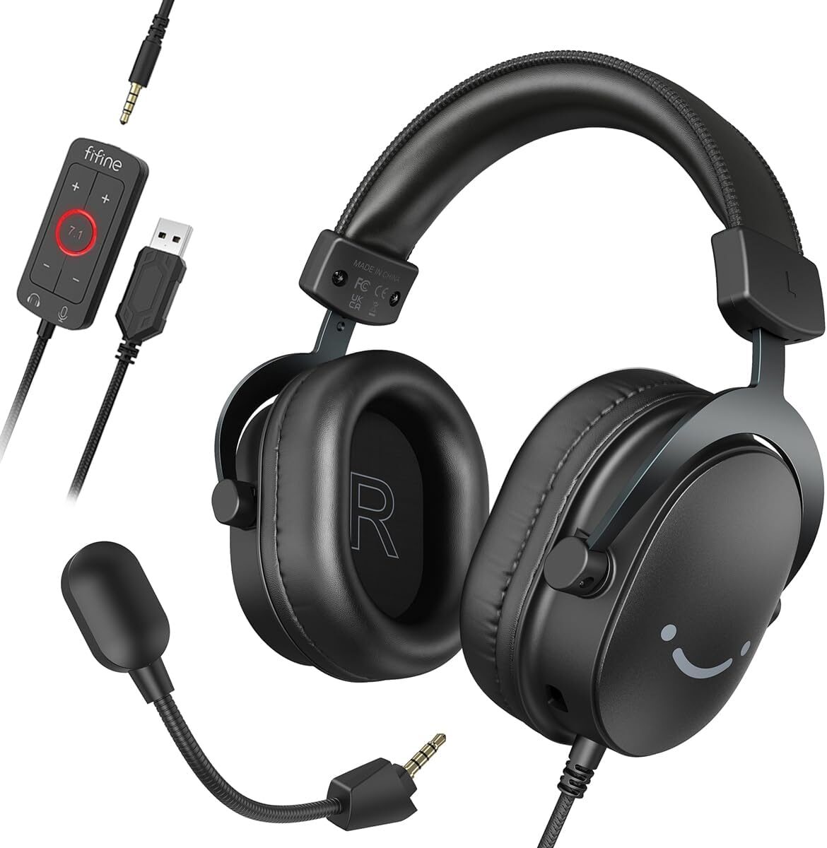 FIFINE Gaming Headset with Microphone