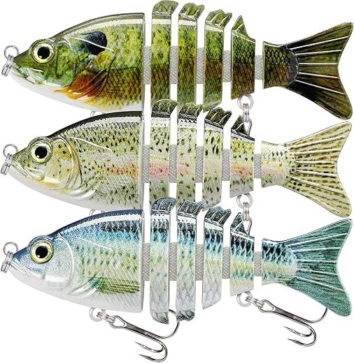 TRUSCEND Fishing Lures, Lifelike Swimbait For Bass