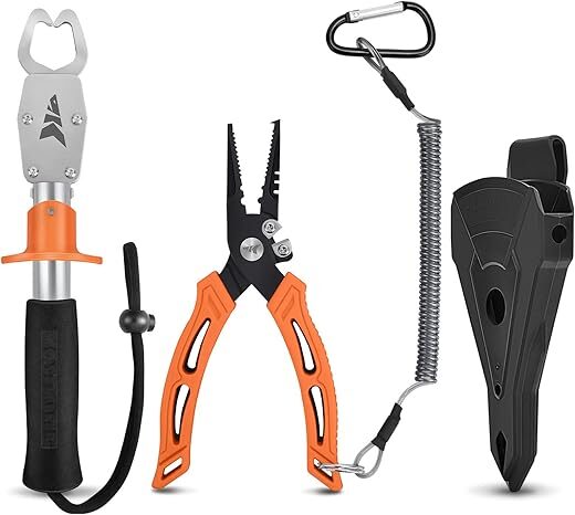 KastKing Fishing Pliers & Lip Gripper Combo