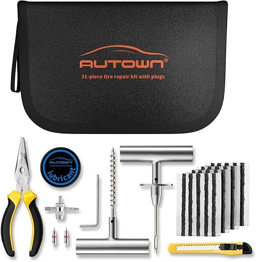 AUTOWN Flat Tire Repair Kit 31 Pcs