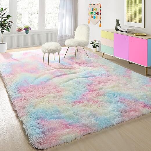 PAGISOFE Fluffy Soft Area Plush Rugs