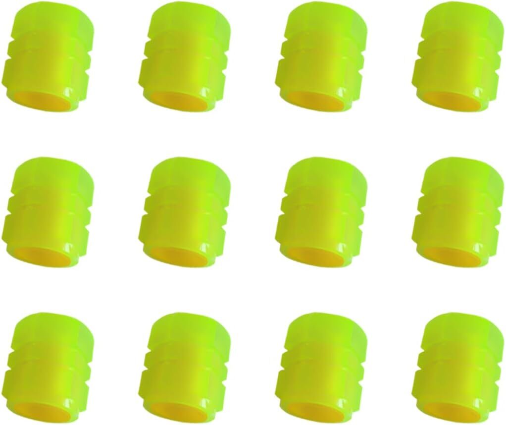 YALOK Fluorescent Car Tire Valve Stem Caps