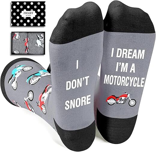 Zmart Funny Motorcycle & Racing Gifts Socks