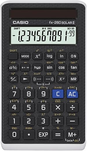 Casio Fx-260SOLARII Scientific Calculator, Black