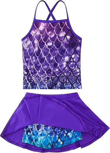Taubow Adjustable Strap Tankini Swimsuit