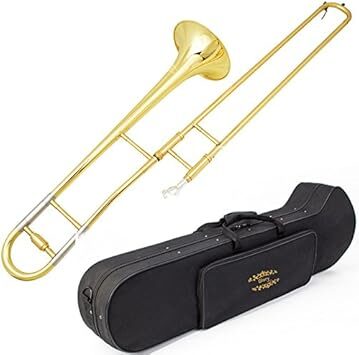 GLORY GTD-2 B Flat Brass Trombone with Case