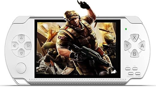 LKTINA Handheld Game Console, Built-In 1200 Games 4.3’’ HD Screen Retro Gaming System, Support TV Output, Portable Rechargeable Game Console With Dual Joystick, Best Gift For Kids And