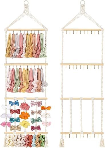 Mkono Headband Hair Bow Organizer Scrunchie Holder
