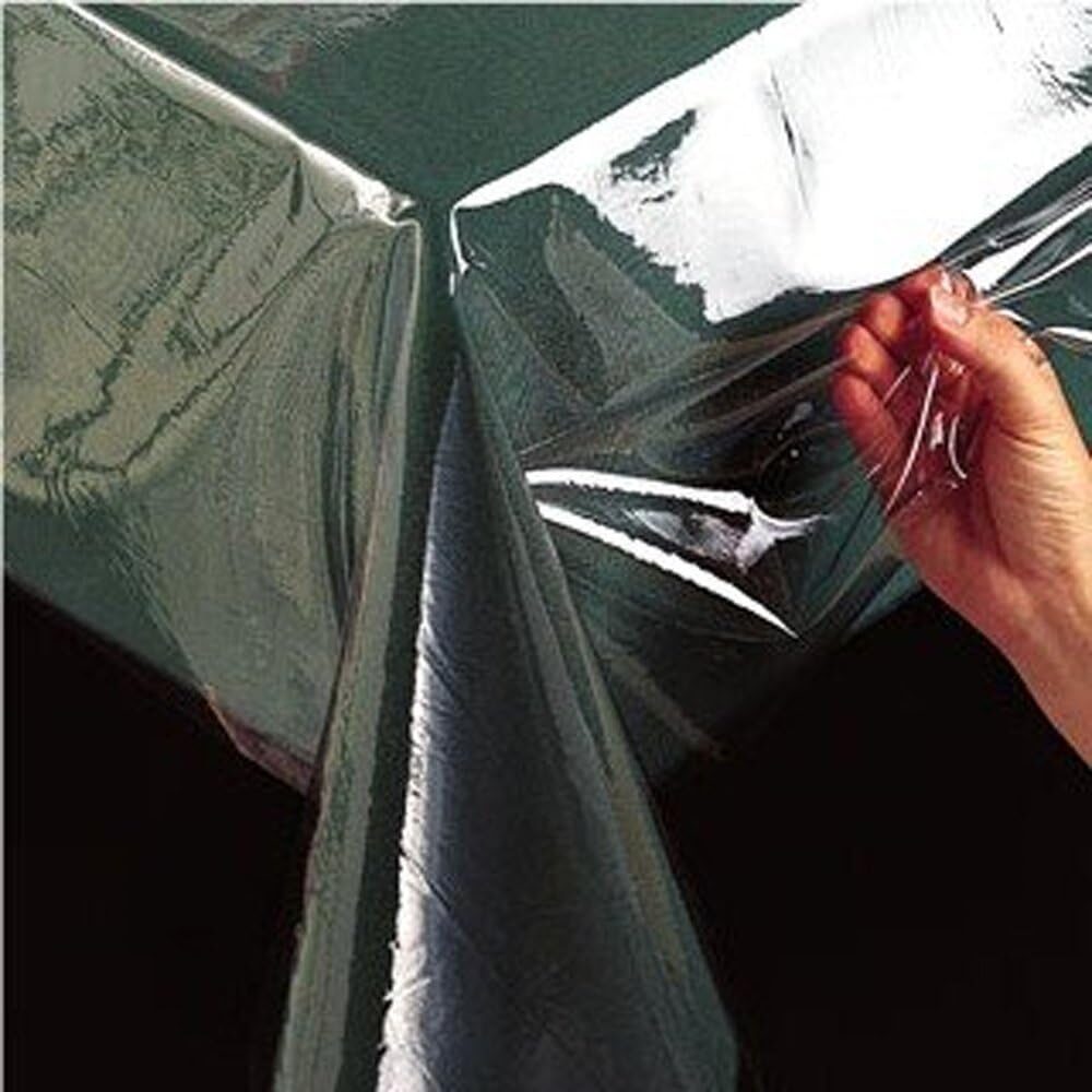 Benson Mills Heavy Duty Clear Plastic Tablecloth Protector (60″ x 84″)