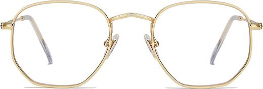 SOJOS Hexagonal Blue Light Blocking Glasses SJ5036