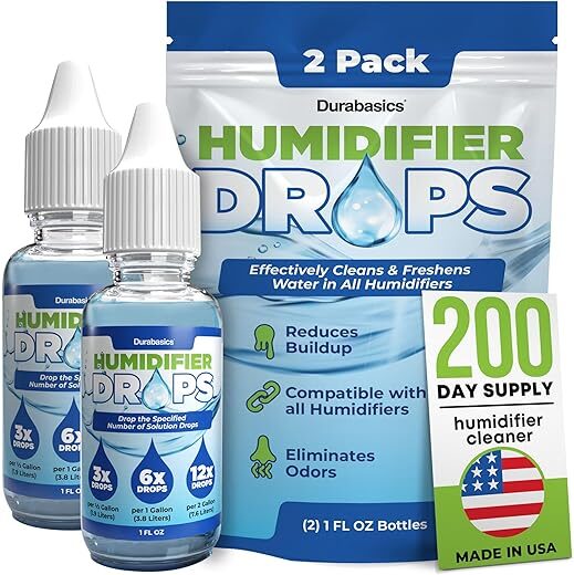 Durabasics Humidifier Drops Cleaner – 200+ Day Supply