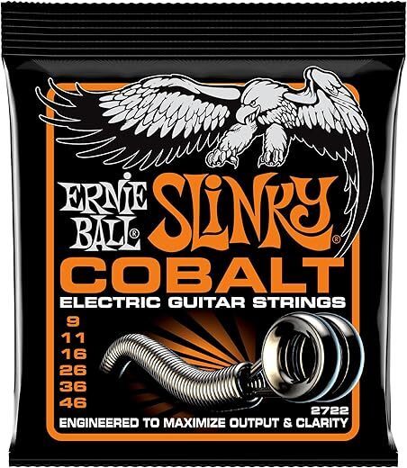 Ernie Ball Hybrid Slinky Cobalt Electric Guitar Strings – 9-46 Gauge