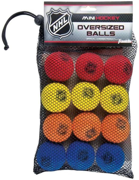 Franklin Sports Indoor Mini Foam Hockey Balls – 12 Pack