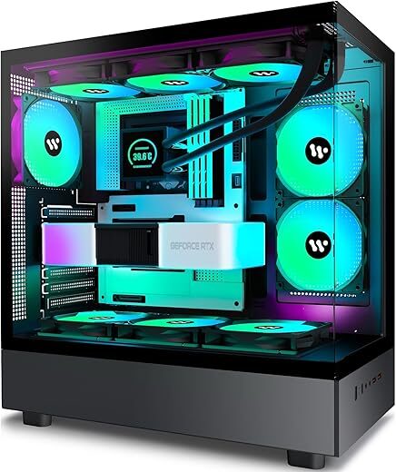 KEDIERS ATX PC Case with ARGB Fans