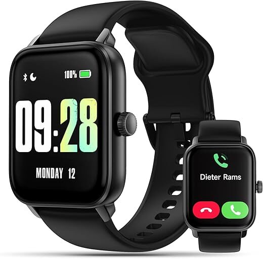 KEEPONFIT Smart Watch with Alexa, Waterproof