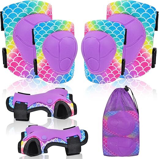 PAMAID Kids Adjustable Protective Gear Set, Mermaid