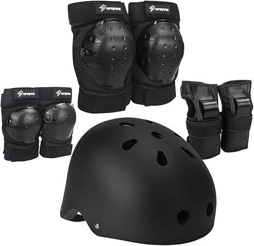 S SPOFINE Kids Bike Helmet with Protective Gear Set