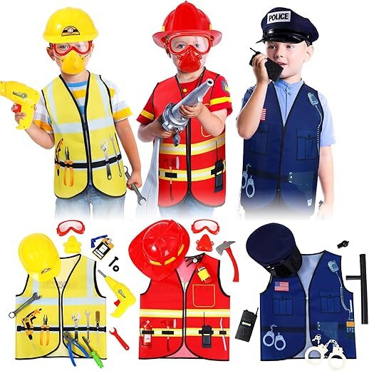 Bonuci Kids Role Play Clothes Set, Ages 3-7
