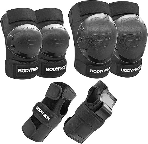 Bodyprox Knee, Elbow, Wrist Guards for Skating