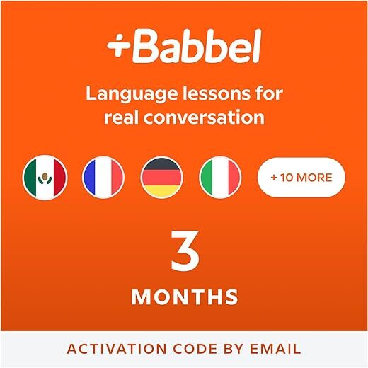 Babbel Language Learning Software: 14 Languages, 3 Months