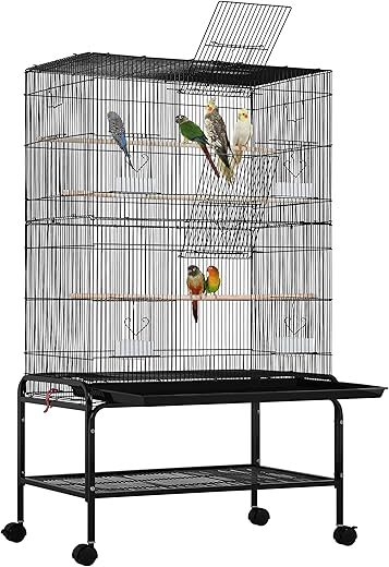 Yaheetech Large Bird Cage With Rolling Stand
