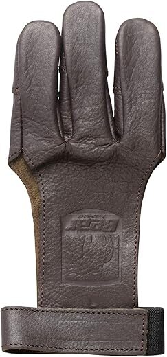 Bear Archery Leather 3 Finger Shooting Glove, ASG101L