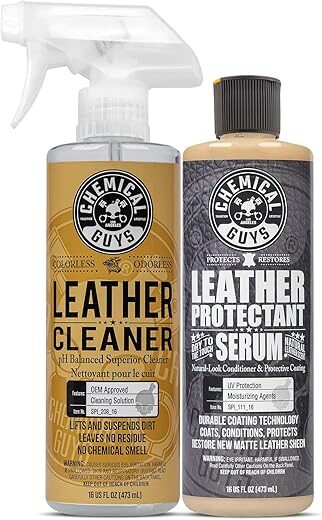Chemical Guys Leather Cleaner & Serum Kit for Interiors