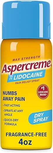 Aspercreme Lidocaine Dry Spray Pain Relief, 4%