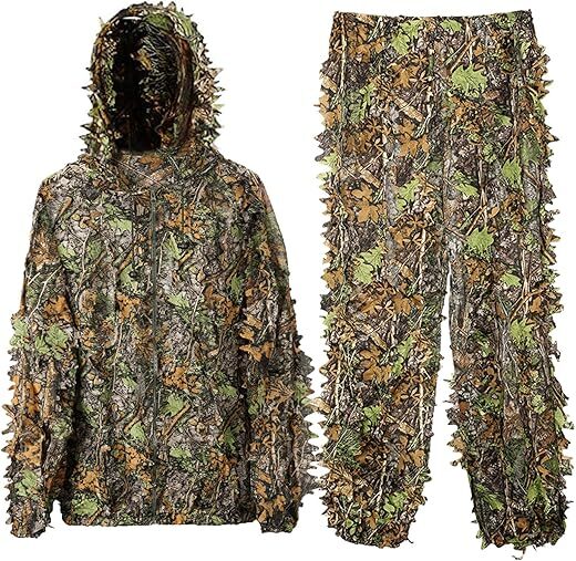 DoCred Lightweight 3D Hooded Camouflage Hunting Suit