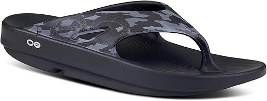 OOFOS Lightweight Recovery Sandal with Hand-Painted Graphics