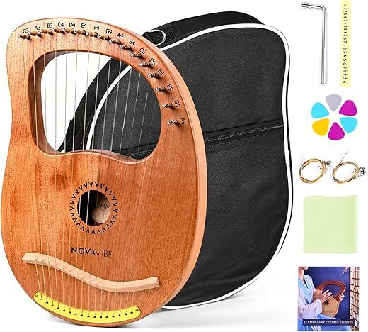 Novavibe Lyre Harp 16 Strings, C Key (NVLH-002 Mango)