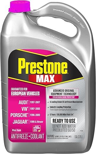Prestone Max AF6410 Euro Pink Antifreeze, 1 Gallon