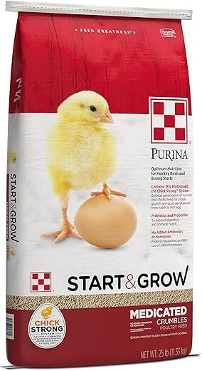 Purina Medicated Chick Feed Crumbles, 25 lb. Bag