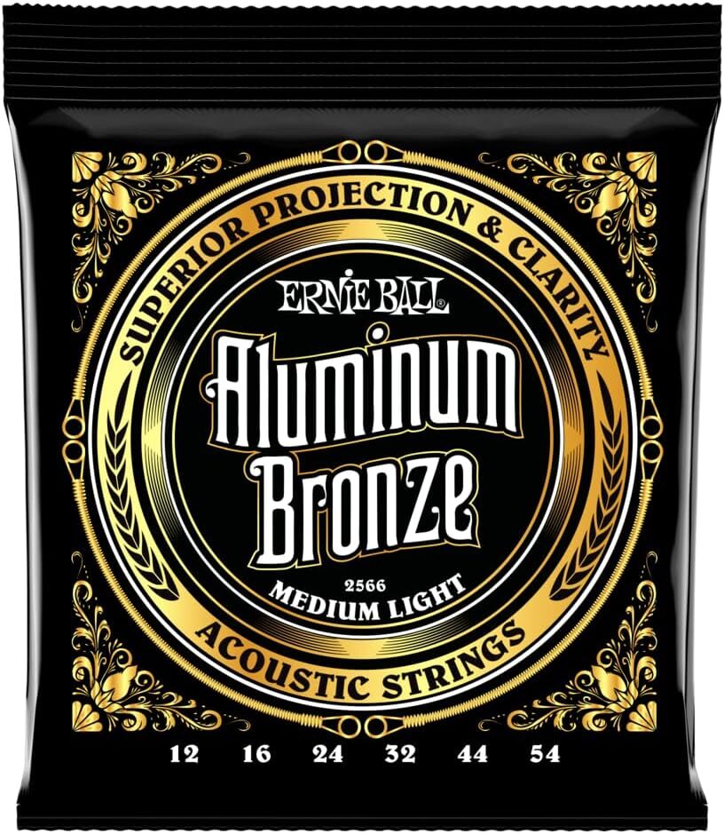 Ernie Ball Medium Light Acoustic Guitar Strings, P02566